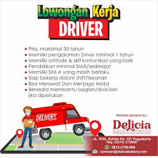 Lowongan kerja pt kiyokuni indonesia; Lowongan Kerja Driver Di Delicia Bakery Lokerjogja Id