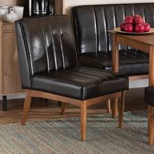 Yaheetech dining chairs with waterproof leather surface and rubber wood legs modern style tufted for kitchen living room bedroom lounge, set of 2, brown. Brown Leather Dining Chairs Shop The World S Largest Collection Of Fashion Shopstyle