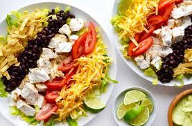 Combine veggies to make the salad, top with fish and cilantro lime dressing and enjoy. Fish Taco Salad With Avocado Dressing Just A Taste