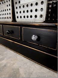 Black Paint Makes Furniture Classy And Sassy Black Painted Furniture Black Distressed Furniture Refurbished Furniture