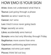 However, water signs will clash with fire and air signs like aries, leo, and sagittarius. My Good I M Aries Not True At All I M Possibly The Most Emo In My Group Of Friends Except M Zodiac Sign Traits Zodiac Signs Cancer Scorpio Zodiac Facts
