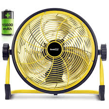 Geek Aire Fan Battery Operated Floor Fan 15600mah Rechargeable Powered High Velocity Portable Fan Air Circulator Fan With Metal Blade Up To 24h Run Time For High Velocity Fan Portable Fan