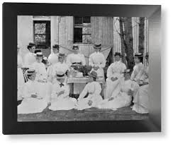 Nurses at the Plague Hospital, Uitvlugt ...