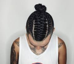 While braids for men have showed up in history, recently like the man bun, the man braid is best suited for longer hair. Double French Braid Man Bun