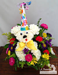 Happy birthday cake pictures beautiful birthday wishes. Woof Woof Happy Birthday Birthday Flower Arrangements From Abc Florist Long Beach By A Beautiful California Florist