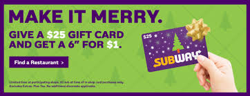 Order ahead and pick up quick with the subway® app. Subway Canada Offer 1 Sub With Gift Card Purchase Canadian Freebies Coupons Deals Bargains Flyers Contests Canada