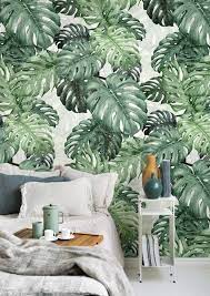 inspiratie 5 x tof behang met bladeren interiortwin tropische slaapkamers groen behang slaapkamer behang ideeen