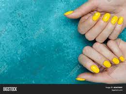 Download Manicure Trendy Yellow Image Photo Free Trial Bigstock