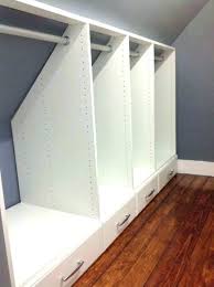 Image Result For Sloped Ceiling Closet Organizer Attic Bedroom Storage Attic Bedroom Closets Slanted Ceiling Closet