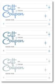 Last Minute Gift Coupons Family Economics Printable Coupon Book Printable Gift Certificate Free Printable Gift Certificates