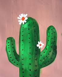 Peinture De Coeur Abstrait Bricolage Et Une Partie De Peinture Amusante Abstrait Amusante B Peinture De Cactus Idees De Peinture Sur Toile Peinture Facile