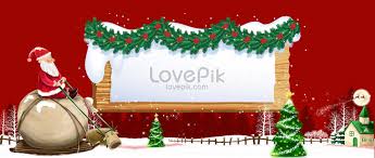 Tips membuat desain banner natal 2019 vendorcetak. Christmas Red Cartoon Santa Claus Riding Elk Banner Backgrounds Image Picture Free Download 605768560 Lovepik Com