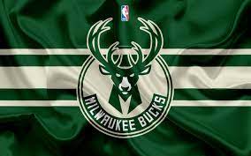 Download Wallpapers Milwaukee Bucks Basketball Club Nba Emblem Logo Usa National Basketball Association Silk Flag Basketb Milwaukee Bucks Milwaukee Nba