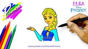Anna dan elsa halaman warna buku mewarnai tangan kecil youtube. Elsa Cara Menggambar Dan Mewarnai Gambar Kartun Frozen Untuk Anak Youtube