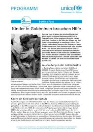 Maybe you would like to learn more about one of these? Burkina Faso Kinderarbeit In Goldminen Pdf 155 Kb Younicef De