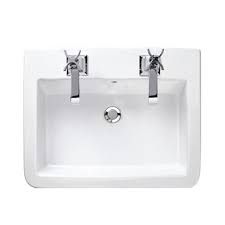 watermark 600 basin two tap holes