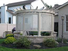 Quality Built Vinyl Pergolas Mount Hope Fence In Ohio Outdoor Pergola Pergola Rustic Pergola