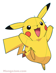 Draw the line for the outer side of your face, keeping in mind how our cheek will stick out a bit from our head. How To Draw Pikachu From Pokemon Mangajam Com