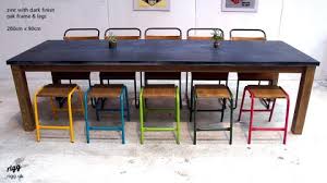 Kitchen table metal metal home furniture restaurant kitchen modern glass dining table set with rectangle top and wood printed transfer metal legs. Dining Tables