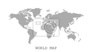 71 angenehm weltkarte vorlage abbildung. Weltkarte Vektor Vorlage Fur Website Infografiken Design Flat Fototapete Fototapeten Pixel Ozeanien Hemisphare Myloview De