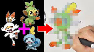 Steps to get grookey, scorbunny and sobble. Pokemon Fusion Drawing Grookey Scorbunny Sobble Youtube