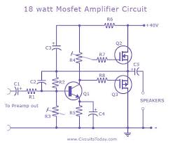Connections description the sa16 is a half bridge pulse width modulation amplifier that can supply 5000w , both output drivers. Popular Mosfet Audio Amplifier Circuits Circuit Diagrams