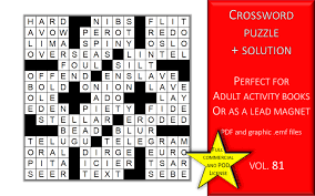 1000+ free printable crossword puzzles are available here. Crossword Puzzle Page With Solutions V81 Grafico Por Fleur De Tango Creative Fabrica