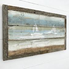 Nautical Wall Art Rustic Wall Decor Beach House Decor Wood Wall Art Handmade Recla Beach Wall Decor Nautical Wall Art Reclaimed Wood Wall Art