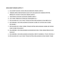 Soal Essay Penjas Kelas 7 Semester 2 Cara Golden