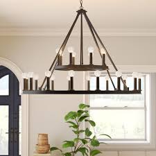 Shayla 24 Light Candle Style Tiered Chandelier Wagon Wheel Chandelier Candle Style Chandelier Candle Styling
