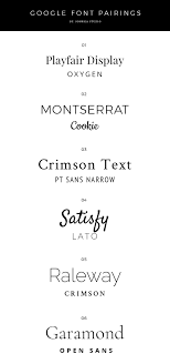 Beautiful Fonts For Your Website Sonrisastudio Com Google Font Pairings Typography Fonts Font Pairing
