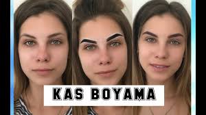 Kina Ile Kas Boyama Kendin Yap Evde Kas Boyama Youtube