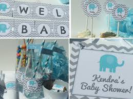 Baby elephants make for an adorable party theme! Boy Elephant Baby Shower Decorations Chevron Printable Diy Party Pack Elephant Baby Shower Invitations Baby Shower Decorations Elephant Baby Shower Decorations