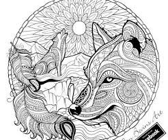 If you are drawn to the wolf, maybe you hold some of these same characteristics. Wolf Mandala Coloring Pages Novocom Top