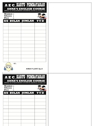 Check spelling or type a new query. Contoh Kartu Spp Les Masnurul