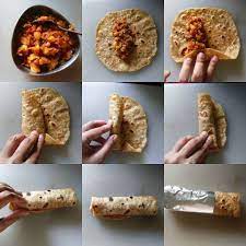 Vegetable Kathi Roll Recipe Kati Roll Recipe Easy Indian Wrap Sharmis Passions Indian Snack Recipes Recipes Kathi Roll Recipe