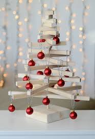 How To Make A Modern Wooden Tabletop Christmas Tree Tabletop Christmas Tree Christmas Tree Crafts Cool Christmas Trees