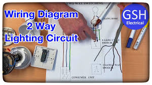 Now in the diagram above, the power. Wiring Diagram 2 Way Switching Of A Lighting Circuit Using The 3 Plate Method Connections Explained Youtube