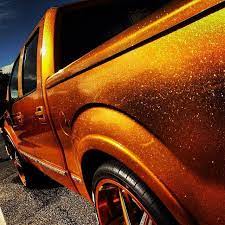 Barely dip the tips of the feather duster into the paint. Image Result For Orange Metalflake Paint Truck Truck Paint Truck Paint Jobs Kustom Paint