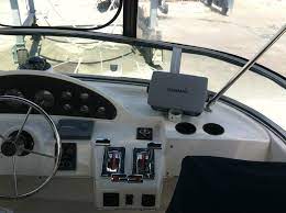Control Panel At Helm Of Bayliner With Exturn Bow Thruster Installed By Docking By Control Installation Dock Control Panel