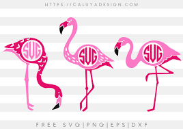 Freesvg.org offers free vector images in svg format with creative commons 0 license (public domain). Free Flamingo Monogram Svg Png Eps Dxf By Caluya Design
