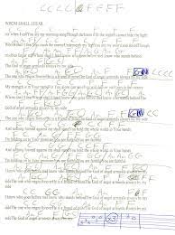 Whom Shall I Fear Chris Tomlin Guitar Chord Chart Guitar Chord Chart Lyrics And Chords Cover Songs