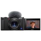 Cyber-shot ZV-1 Content Creator Vlogger 20.1MP 2.9x Optical Zoom Digital Camera - Black DCZV1/B Sony