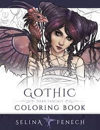 Totally spies coloring pages beautiful girls. Gothic Dark Fantasy Coloring Book Fenech Selina Amazon De Bucher