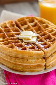 Bisquick Belgian Waffle Recipe Club Soda Buttery Golden Buttermilk Waffles Sprinkle Some Sugar Homemade Waffles Waffle Iron Recipes Waffle Maker Recipes