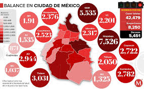 A partir de mañana sábado 19 de diciembre de 2020 y hasta el 10 de enero de 2021, tanto en el estado de méxico como en la ciudad de méxico solo estarán permitidas ciertas actividades esenciales y todas las demás. Coronavirus Cdmx Mapa De Casos De Covid 19 Por Alcaldia 21 De Junio