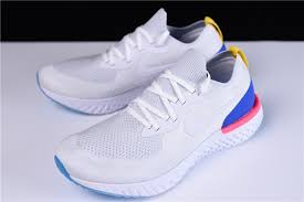 The nike epic react flyknit 2 men's running shoes' moulded heel gives a secure, stable feel. Men S And Women S Nike Epic React Flyknit White Racer Blue Pink Blast Aq0067 101 Idae 2021