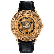 Versace V Metal Icon Erkek Kol Saatleri Siyah Kaslar Saatler