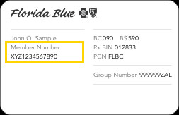 Number (or policy number) on the insurance card indicates the coverage your plan provides. Florida Blue