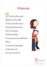 Mais quand on est chez les grands sur le banc bien gentillement. Poeme Pour Les Anniversaire Des Maman Galatics